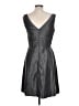 Boutique + 100% Polyester Silver Gray Cocktail Dress Size 10 - photo 2