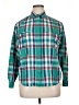Partners Plaid Teal Long Sleeve Button-Down Shirt Size 14 - photo 1