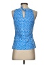J. McLaughlin Blue Sleeveless Blouse Size XS - photo 2