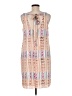 Eight Sixty 100% Polyester Graphic Tan Casual Dress Size M - photo 2