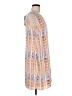 Eight Sixty 100% Polyester Graphic Tan Casual Dress Size M - photo 4
