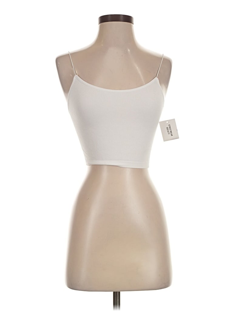 Streetwear Society Tank Top Ivory Sweetheart Neckline Tops