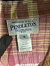 Pendleton 100% Linen Plaid Tan 3/4 Sleeve Button-Down Shirt Size Med Petite - photo 7