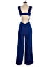 BCBGMAXAZRIA 100% Polyester Solid Blue Jumpsuit Size 2 - photo 2