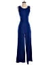 BCBGMAXAZRIA 100% Polyester Solid Blue Jumpsuit Size 2 - photo 1
