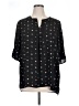 Pleione 100% Polyester Black 3/4 Sleeve Blouse Size XL - photo 1