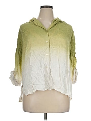 Jason Wu 3/4 Sleeve Button-Down Shirt (view 1)
