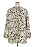 Ellos Animal Print Ivory Long Sleeve Blouse Size 22 - photo 2