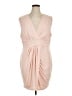 Venus Solid Tan Cocktail Dress Size 1X - photo 1