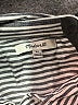 Madewell 100% Viscose Stripes Silver Short Sleeve Button-Down Shirt Size XS - photo 7