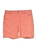 Gloria Vanderbilt Solid Orange Denim Shorts Size 8 - photo 1