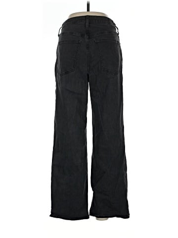 Madewell The Curvy Perfect Vintage Wide-Leg Jean in Black Rinse Wash (view 2)
