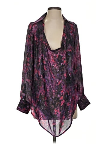 Haute Hippie 3/4 Sleeve Silk Top (view 1)