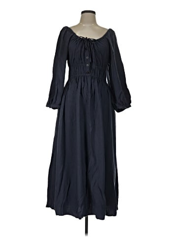 Madewell Twill Sophia Midi Dress (view 1)