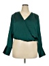 Ann Taylor 100% Polyester Green 3/4 Sleeve Blouse Size XXL - photo 1