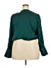 Ann Taylor 100% Polyester Green 3/4 Sleeve Blouse Size XXL - photo 2