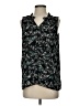 Simply Vera Vera Wang 100% Polyester Floral Black Sleeveless Blouse Size S - photo 1