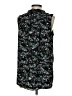 Simply Vera Vera Wang 100% Polyester Floral Black Sleeveless Blouse Size S - photo 2