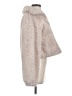 Pull&Bear Ivory Faux Fur Jacket Size S - photo 4