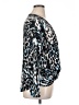 White Birch Animal Print Blue Long Sleeve Blouse Size XL - photo 4