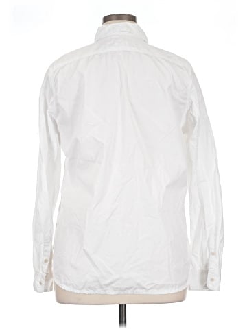 Madewell Denim Button-Up Shirt in Eyelet White: Garment-Dyed Edition (view 2)