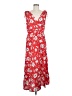 MNG Floral Red Casual Dress Size 6 - photo 1