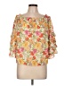 Flying Tomato Yellow 3/4 Sleeve Blouse Size L - photo 1