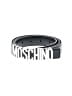 Moschino 100% Leather Black Silver Leather Belt Size EU (IT) 46 - photo 1