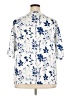 Emery Rose Floral Blue Short Sleeve Blouse Size 2X - photo 2