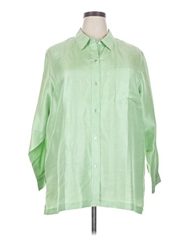 Assorted Brands 3/4 Sleeve Silk Top (view 1)