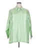Assorted Brands 100% Silk Solid Green 3/4 Sleeve Silk Top Size 2X - photo 1