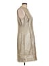 Elie Tahari Metallic Tweed Gold Silver Cocktail Dress Size 12 - photo 4