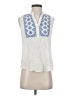 Mine 100% Rayon White Sleeveless Blouse Size S - photo 1
