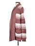 Fresh 100% Acrylic Plaid Burgundy Cardigan Size S - photo 5