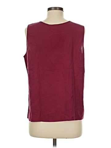 Lord & Taylor Sleeveless Silk Top (view 2)
