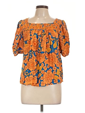 Rose + Olive Short Sleeve Blouse (view 1)