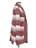 Fresh 100% Acrylic Plaid Burgundy Cardigan Size S - photo 4