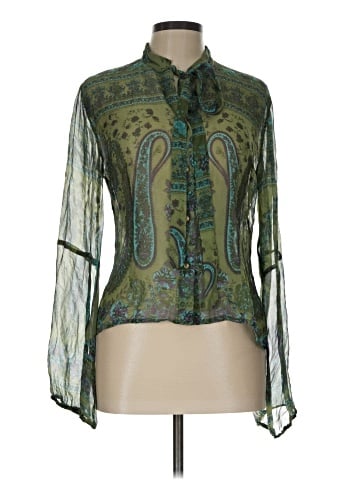 Plenty By Tracy Reese Long Sleeve Silk Top (view 1)