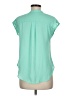 Mine 100% Polyester Teal Short Sleeve Blouse Size M - photo 2