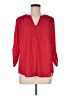 Faded Glory 100% Polyester Polka Dots Red 3/4 Sleeve Blouse Size M - photo 1