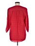 Faded Glory 100% Polyester Polka Dots Red 3/4 Sleeve Blouse Size M - photo 2