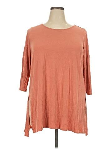 Joan Vass 3/4 Sleeve T-Shirt (view 1)