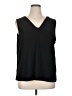 IMAN Black Sleeveless T-Shirt Size 1X - photo 1