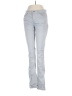 Eileen Fisher Chevron-herringbone Silver Jeans Size 4 - photo 1