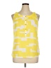 Kenneth Cole REACTION 100% Polyester Yellow Sleeveless Blouse Size XL - photo 1