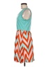 Unbranded Chevron-herringbone Teal Casual Dress Size M (estimated) - photo 5