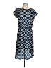 Indulge 100% Polyester Chevron-herringbone Blue Casual Dress Size S - photo 1