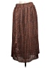 Numph 100% Polyester Animal Print Brown Formal Skirt Size M - photo 1