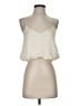 Reset 100% Polyester Ivory Tank Top Size S - photo 1