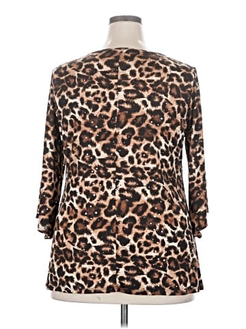 Brittany Black 3/4 Sleeve Top (view 2)